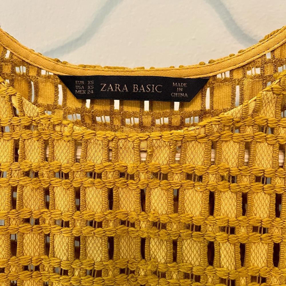 Zara woven top